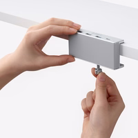 Orico MH4PC jaotur klamberkinnitusega USB-C / 3x USB-A 3.0 + 1x USB-C 3.0 - hõbedane