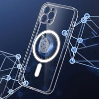 CLEAR MAG ÜMBRIS with camera protection compatible with MagSafe jaoks IPHONE 12 Pro läbipaistev