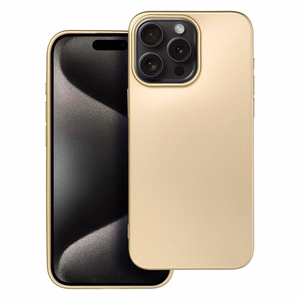 Чехол для iPhone 15 Pro Max Metallic золотой