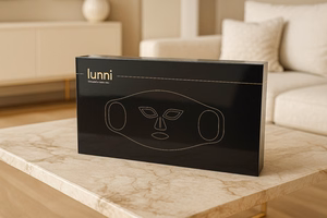 Lunni silikoonist LED ja Near-Infrared näomask, 7 värvi, must