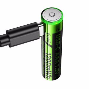 Laetav aku R3 (AAA) 320 mAh USB C-ga + kaabel USB A kuni 2 x USB C 2 tk Hoco JA4 must