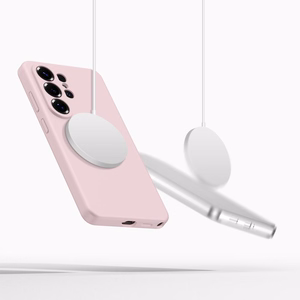 Чехол Tech-Protect Silicone MagSafe для Samsung Galaxy S26 Ultra розовый