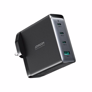 GaN Laadija UK Joyroom JR-TCG05UK 140W 3x USB-C USB-A + USB-C / USB-C kaabel 240W 1.2m