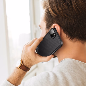 Dux Ducis Fino ümbris nailoniga kaetud iPhone 14 Plus must