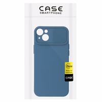 Camshield Soft jaoks Iphone 14 Tumesinine