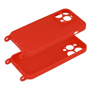 Strap Silicone Ümbris jaoks Iphone 12 Pro design 2 punane