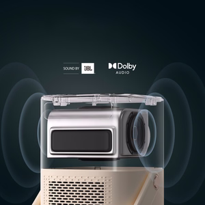 Yaber T2 Plus LCD FullHD 1080p multimeediaprojektor koos JBL kõlaritega - beež
