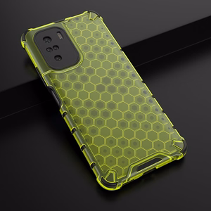 Honeycomb Case броневой чехол с TPU бампером для Xiaomi Redmi K40 Pro+ / K40 Pro / K40 / Poco F3 зелёный
