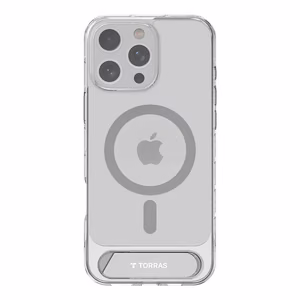 Torras Pstand seeria ümbris iPhone 16 Pro-le (läbipaistev)