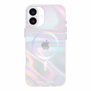 Case-Mate Soap Bubble MagSafe ümbris seadmele iPhone 16 Plus, sillerdav