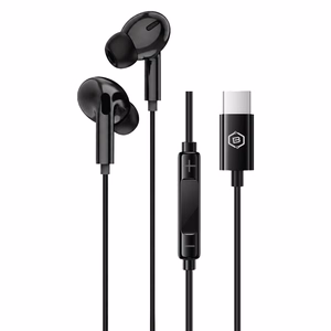 Blavec BHS-01 USB-C kõrvasisesed kõrvaklapid mikrofoni ja DAC-iga (BHS01-B), mustad