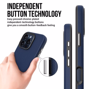 Чехол Perfectionists Triangle Mag для iPhone 13 Pro тёмно-синий
