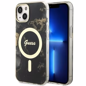 Guess GUHMP14MHTMRSK iPhone 14 Plus 6.7" must/must hardcase Golden Marble MagSafe