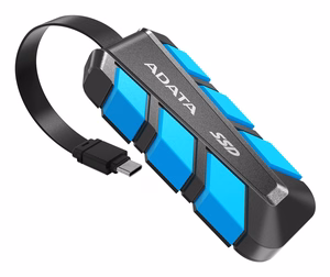 ADATA SC740 500 GB USB Type-C 3.2 Gen 2 (3.1 Gen 2) must, sinine
