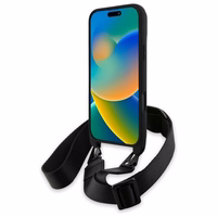 BMW M Edition Carbon Stripe & Strap Ümbris jaoks iPhone 16 Pro Max - must