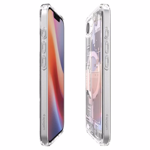 SPIGEN ümbris ULTRA HYBRID MAG compatible with MagSafe jaoks IPHONE 16E 2025 zero one valge