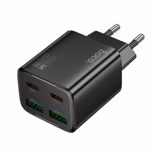 Phone Laadija Hoco 2 x USB C + 2 x USB A QC3.0 PD 3A 20W N55 must