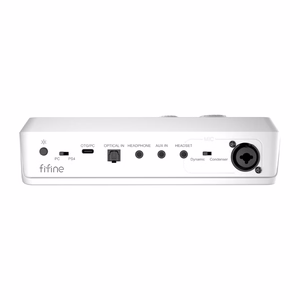 Fifine SC8W RGB mänguri mikser (valge)