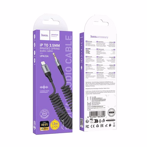 Kabel AUX Jack 3,5 mm do Lightning Hoco 1,5 m UPA33A must