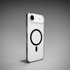 Puro Lite Mag TPU+PC Ümbris Compatible with MagSafe jaoks iPhone 17 Air - Läbipaistev with Must Ring