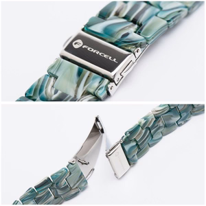 Strap to Apple Watch Forcell F-Design FA04 marbled resin clasp 38 / 40 / 41 mm green