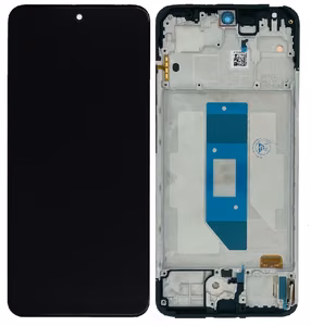 LCD screen Xiaomi Redmi Note 14 4G (Europe, JG2) koos touch screen koos frame Must OLED