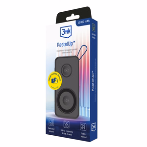 Powerbank 3mk PastelUp 10,000mAh 22.5W USB 1A1C - must