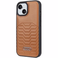 Audi Synthetic Leather ümbris with MagSafe jaoks iPhone 15 / 14 / 13 - brown