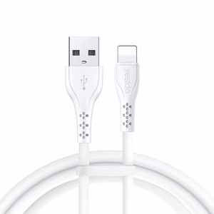 YESIDO kaabel CA71 USB/Lightning 1 m, 2A (20 tk), valge