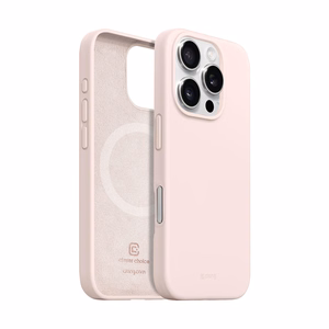 Crong Color Cover Magnetic MagSafe ümbris seadmele iPhone 16 Pro Max, liivaroosa