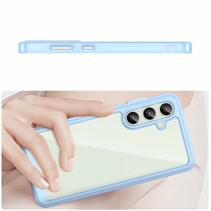 Outer Space Ümbris with Gel Frame jaoks Samsung Galaxy S24 FE - sinine