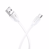USB kaabel Borofone BX19 USB-A to MicroUSB 1.0m valge