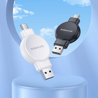 Borofone Juhtmevaba induction laadija jaoks Nutikell BQ31 Kaasaskantav 2,5W jaoks iWatch 1-9, SE/SE2, Ultra/Ultra2, Samsung Watch 1-7, Ultra valge