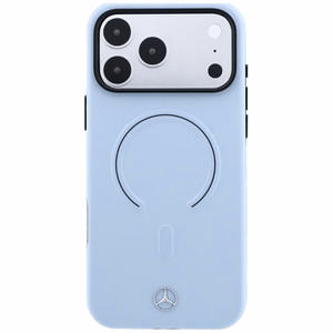 Mercedes 3D MagSafe nahast ümbris mudelitele iPhone 18 Pro Max / 17 Pro Max, sinine