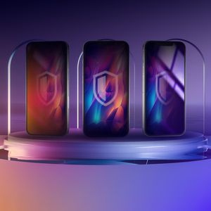 Приватное закалённое стекло 3mk Rainbow для Apple iPhone 16e