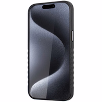 Audi Genuine Leather ümbris with MagSafe jaoks iPhone 15 Pro Max - must and punane