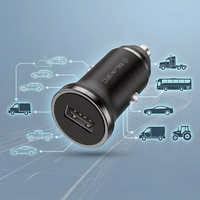 Blavec Autolaadija BS-01A-C Road - USB - QC 3.0 18W koos USB to Type C cable (CCBS01ACR-UB) must