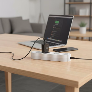 Phone Laadija sinine Star Slim GaN USB C + USB A QC4.0 PD 3A 25W TFK-SC-25WAC must