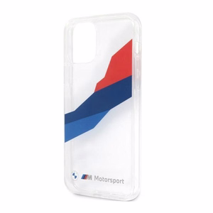 BMW Motorsport Tricolor ümbris iPhone 12 Pro Max'ile - Läbipaistev