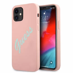 Guess GUHCP12SLSVSPG iPhone 12 mini 5.4" roosa roosa/roosa roosiline kõvakesta Silikoon Vintage