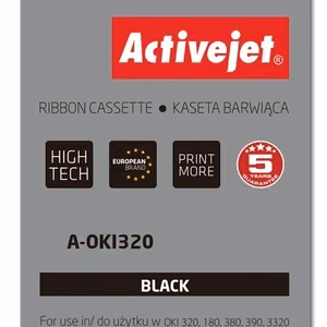 Activejet A-OKI320 – must värvilint, asendab OKI 9002303, 3,000,000 märki, Supreme, 100-pack