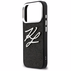 Karl Lagerfeld IML Glitter KL Diamond Logo Ümbris for iPhone 17 Pro - must