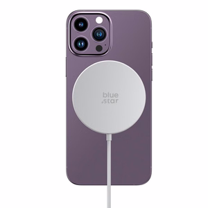 Traadita laadija BLUE STAR Charing Pad 15w ühilduv MagSafe valge
