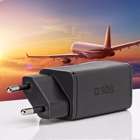 SBS TETRGAN1C65W 65W GaN Power Delivery Laadija - must