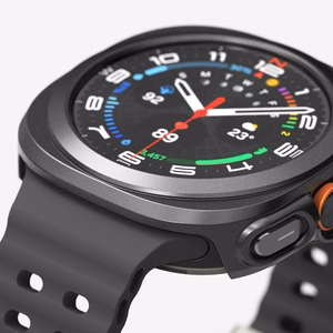 Ringke Slim & Karastatud klaas Ümbris + Glass Set jaoks Samsung Galaxy Watch Ultra 47mm - must