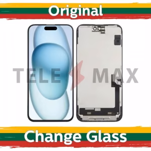 LCD ekraan ühilduv iPhone 15 Plus must (Uuendatud: Telemax)