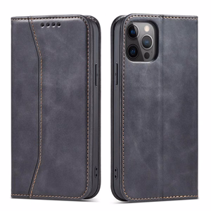 Magnet Fancy Case Case iPhone 12 Pro Max ümbris rahakott kaardihoidja must