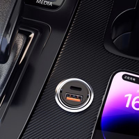 Dudao R3MAX 48W QC PD mini car Laadija - must