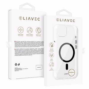Liavec Glossy Magsafe Clear Ümbris do Iphone 15 must