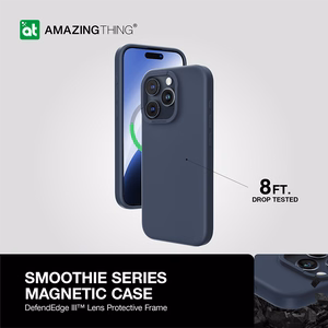 Amazing Thing Smoothie Magsafe Ümbris 8FT IP156.7PSMBU jaoks Iphone 15 Pro Max tumesinine